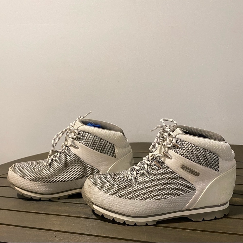 {Timberland} boys euro sprint fabric hiker boots